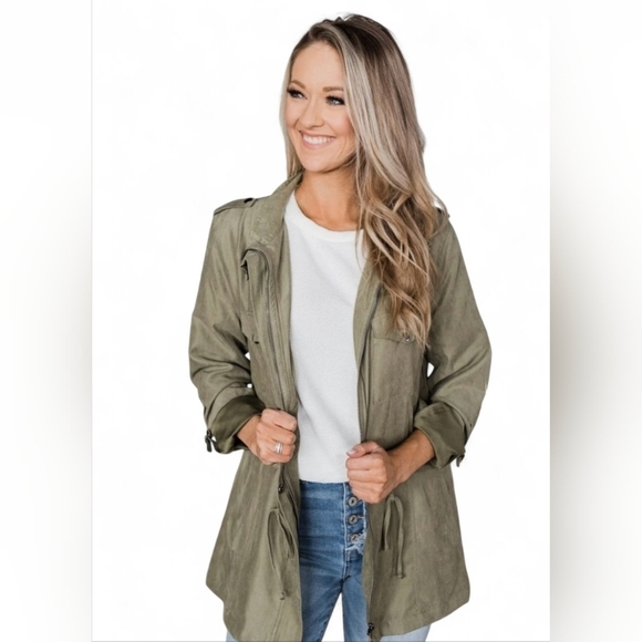 Staccato Utility Military Style Jacket Size Small - Picture 4 of 12